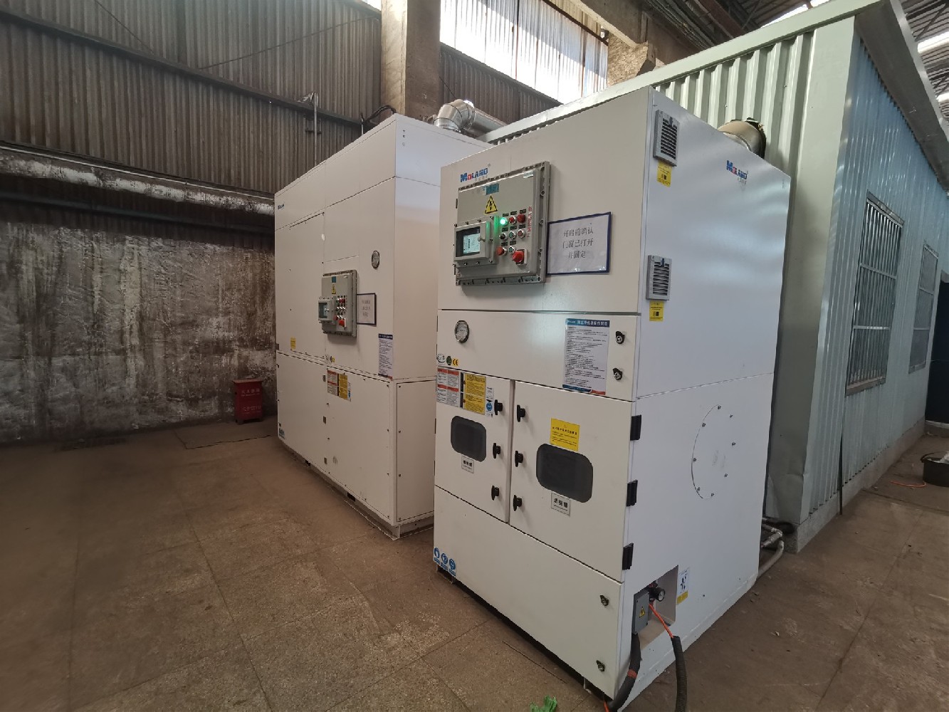 唐山某鋼鐵制造業合金庫原料高錳-高鈦-粉塵凈化