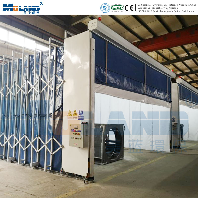 伸縮式打磨房現(xiàn)場(chǎng)案例